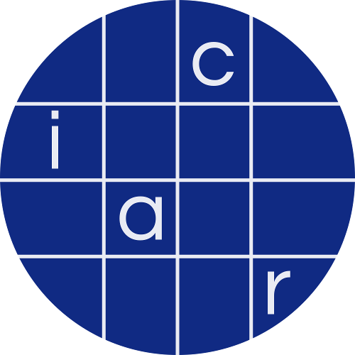 the logo of
        the IACR (International Organization for Cryptologic Research), which
        is a deep blue-purple circle split into 16 parts with thin white
        dividing lines and the letters i, a, c, and r in individul blocks so
        that no letter shares the same column or row